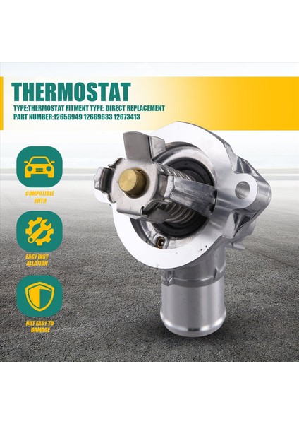 12656949 12669633 Chevrolet Için Buick Için Motor Soğutucu Termostat Montajı Cruze Equinox Malibu Gmc 12673413 (Yurt Dışından) fırsatları