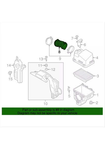 PE7W-13-221 Araba Parçaları Mazda 3 2015-2017 Cx5 2017 Hava Hortumu Mazda 6 2015 2 0cc PE01-13-221 (Yurt Dışından) indirimleri