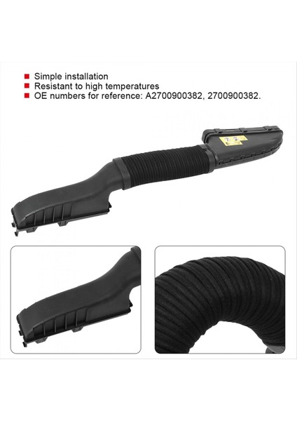 Mercedes-Benz Için Motor Hava Emme Kanalı Hortumu CLA250 GLA45 Amg Hava Temizleyici Giriş Giriş Hortumu A2700900382 A2700900100 (Yurt Dışından) fırsatları