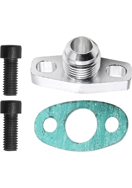 AN10 Turbo Yağ Dönüşü Drenaj Flanşı Adaptör Kiti GT28 GT28 GT30 GT35 T25 M8X1 25MM Cıvatalar Gümüş (Yurt Dışından)