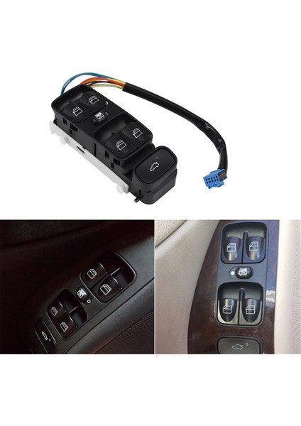 Mercedes-Benz C-Serisi W203 2000-2006 Lhd Için Araç Ön Sol Cam Kontrol Anahtarı Kaldırma Düğmesi A2098203410 A2038210679 (Yurt Dışından) fiyatları