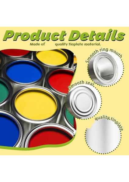 12 Paket Kapaklı Boş Boya Kutuları 1/2 Fincan Kapasite Boş Astarsız Boya Kutuları Boya Saklama Kapları Boyama El Sanatları Için (Yurt Dışından) modelleri