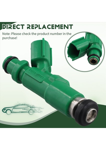 4pcs 23250-21020 Toyota Prius Echo Scion Xa Xb 1 5l Için Yeni Yakıt Enjektör Nozul (Yurt Dışından) modelleri