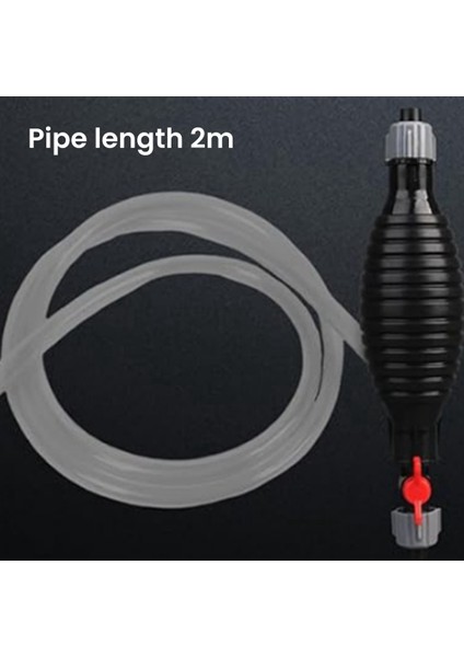 Çok Fonksiyonlu Sıvı Pompası Manuel Yakıt Transfer Pompası Benzinli Sifon Hortumu Portatif Sifon Pompası Benzin Için (2m) (Yurt Dışından) modelleri