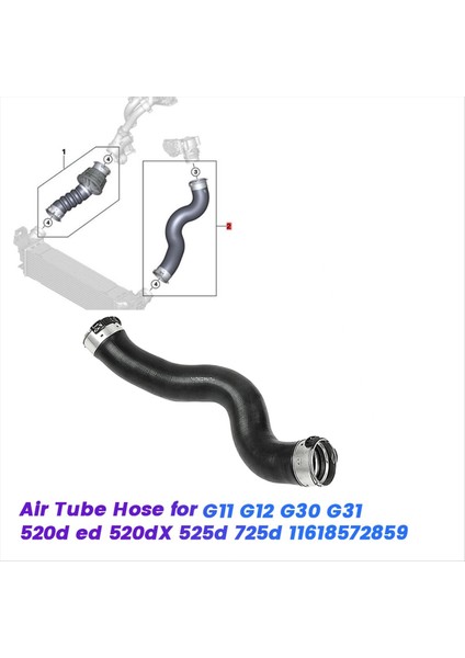 Bmw 5 7 Serisi G30 G31 G11 G12 2016 Için Araba Şişme Tüp Turboşarjlı Hava Borusu 11618572859 (Yurt Dışından) fiyatları