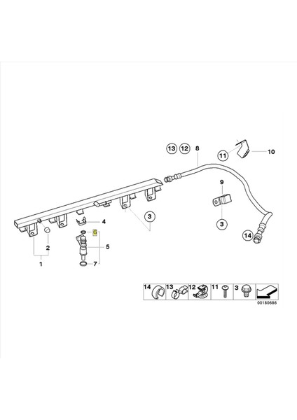 Bmw 128I 2008-2012 Için 20PCS O-Ring Yakıt Enjektörü 325CI 2001-2006 525I 750LI X3 X5 Z3 Z4 13641437487 (Yurt Dışından) indirimleri