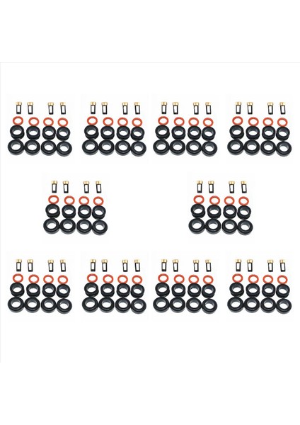 10X Enjektör Onarım Kiti Yakıt Enjektör Contası O-Ring Kiti Contalar Subaru Için Filtreler Wrx Stı Legacy Gt 195500-3910 16611-AA510 (Yurt Dışından)