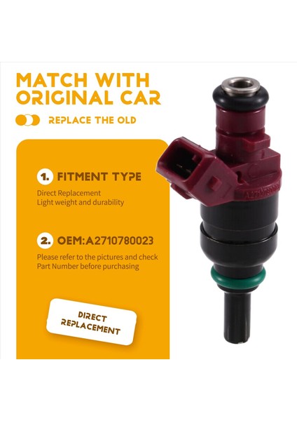 Mercedes-Benz W203 C180 1 8t Araç Aksesuarları Için Yakıt Enjektör Nozul Adaptörü A2710780023 (Yurt Dışından) modelleri