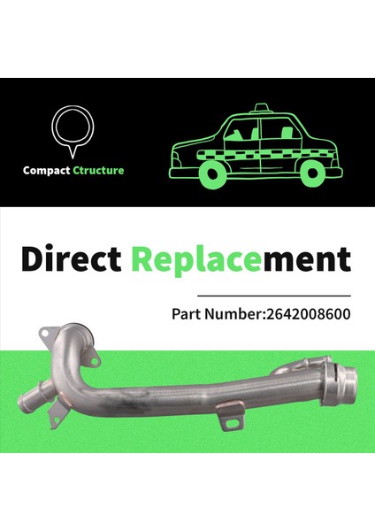 2642008600 Motor Soğutma Su Borusu Mercedes Benz W205 W213 M264 E200 E300 E350 C160 C180 C200 C300 2642004201 (Yurt Dışından) indirimleri