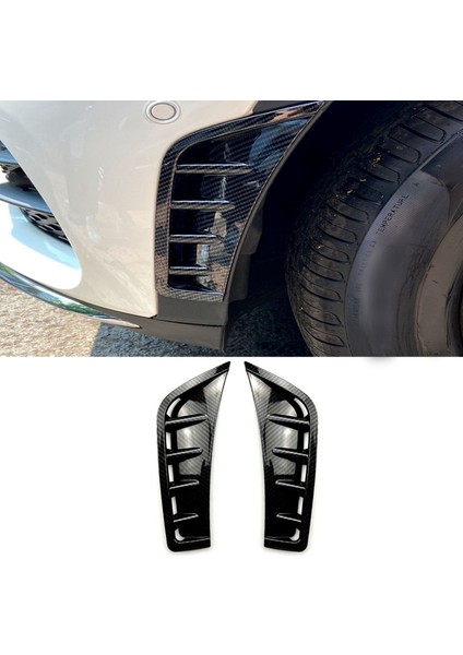 2x Araba Karbon Fiber Abs Ön Tampon Spoiler Yan Kanat Dekoratif Kapak Mercedes Benz Glc Sınıfı GLC260 GLC300 2020 (Yurt Dışından) fiyatları