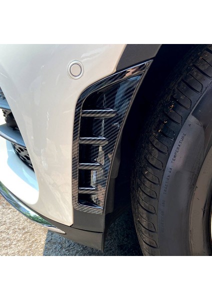 2x Araba Karbon Fiber Abs Ön Tampon Spoiler Yan Kanat Dekoratif Kapak Mercedes Benz Glc Sınıfı GLC260 GLC300 2020 (Yurt Dışından) modelleri
