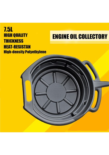 7 5l Yağ Drenaj Tavası Atık Motor Yağ Toplayıcı Tank Şanzıman Yağ Şey Tepsisi Onarım Araçı Yakıt Sıvı Değiştirme Garaj Aracı (Yurt Dışından) fırsatları