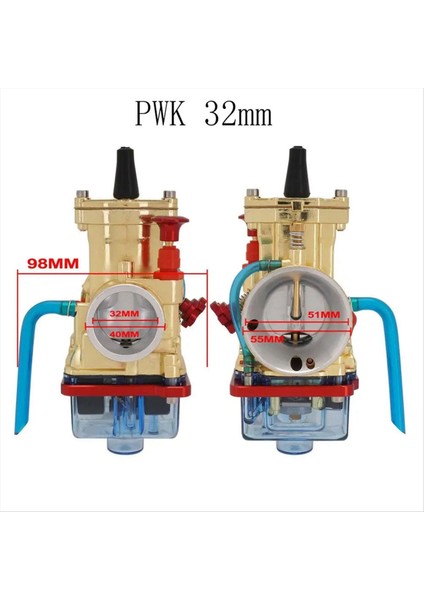 Pwk 32MM 2t 4t Keihin Mikuni Yamaha Suzuki Honda 75CC-250CC Için Evrensel Karbüratör Carburador (Yurt Dışından) fırsatları