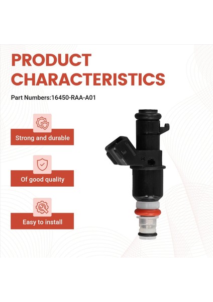 4pcs 16450-RAA-A01 Honda Elemanı Için Yeni Yakıt Enjektörü Nozul Cr-V 2 4l Rsx Taban 2 0l (Yurt Dışından) modelleri