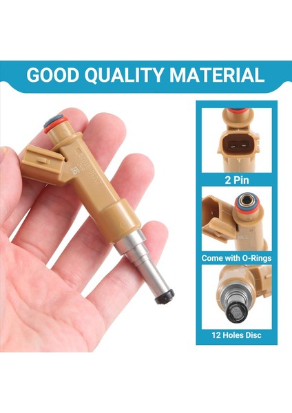 Toyota Matrix Corolla Scion Xd 1 8l 2009-15 Için 4pcs Yakıt Enjektör 23250-0T020 (Yurt Dışından) fırsatları