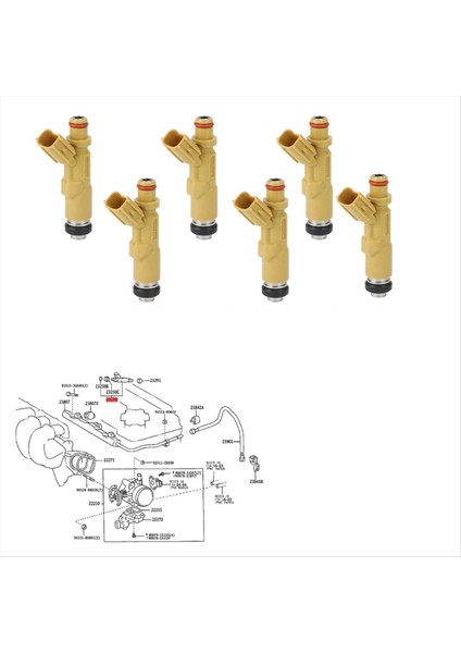 Toyota Celica Matrisi Pontiac Vibe 1 8l 2zz-Ge 2000-2006 23209-22060 (Yurt Dışından) fırsatları