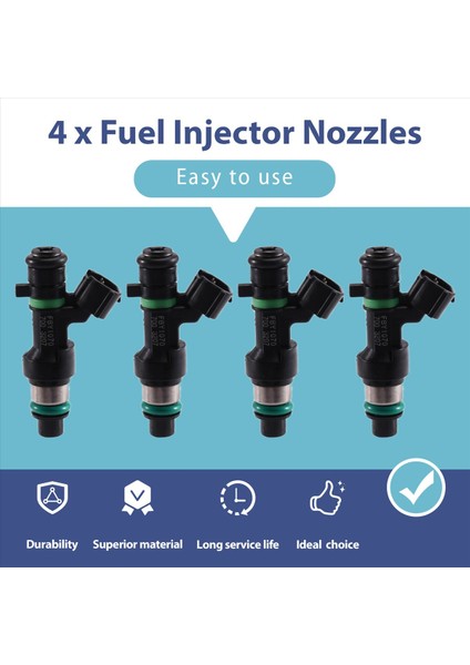 4pcs Araba Yakıt Enjektör Nissan Sentra 1 8l 2000-2002 FBY1070 Yakıt Enjektör Yedek Parçaları (Yurt Dışından) indirimleri