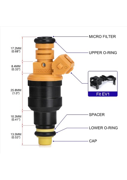 6x Akış Eşleşen 0280150943 Ford 4 6 5 0 5 4 5 8 Mustang F-150 F-250 F-350 E-150 E-250 (Yurt Dışından) fiyatları