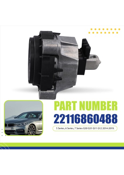 22116860488 Araba Motor Sağ Bmw 5 6 7 Serisi G30 G31 G11 G12 2014-2019 (Yurt Dışından) modelleri