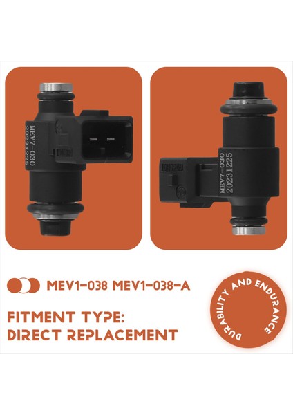 MEV7-030 MEV7-030-ANLES 50CC Mottifika Aksesuarları Için Motosiklet Yakıt Enjektör Nozumu (Yurt Dışından) indirimleri