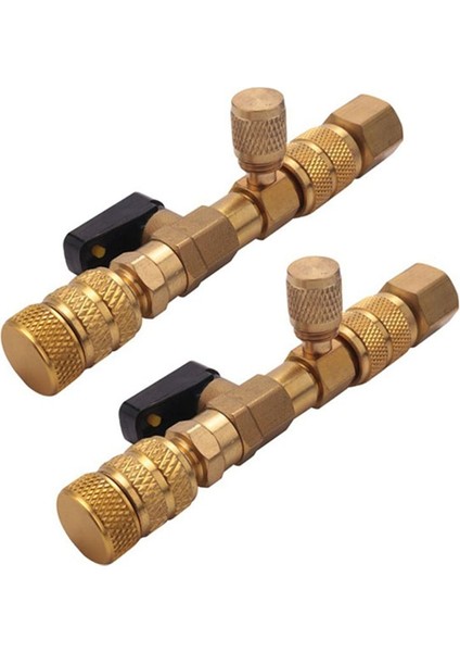 2 Set R410A R22 Çift Boyut Sae Port Hvac Valf Çekirdek Çıkarma Aracı (Gaz Kaybı Yok) (Yurt Dışından)