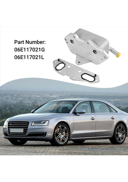 Motor Yağı Soğutucu 06E117021G 06E117021L Audi A4 B7/b8 A5 A6 C6/c7 A7 A8L D3/d4 Q5 Q7 3 0 2010-2015 Vw Touareg 3 0 (Yurt Dışından) fırsatları