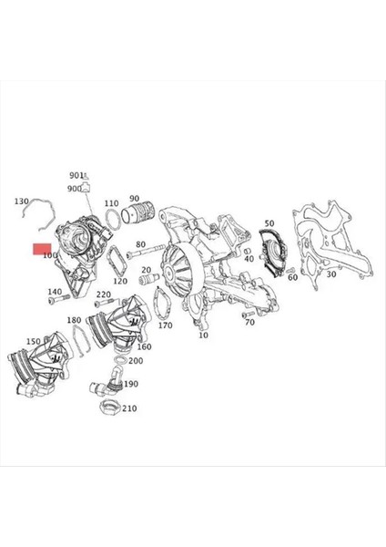 Motor Soğutma Sistemi Mercedes Benz X218 C218 A207 W166 R231 W222 W222 2762000315 (Yurt Dışından)
