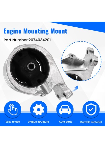 2074034201 Araba Motor Montajı Ssangyong Korando Için Motor Motor Braketi C Korando C 2010-2018 (Yurt Dışından) indirimleri