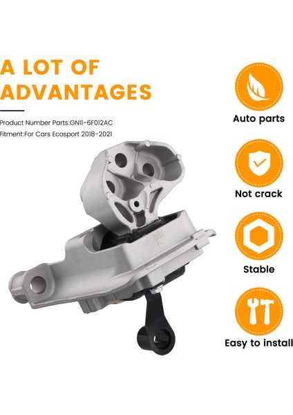 Araba Ön Motor Motor Montaj Motor Montaj Braketi Ford Ecosport 2018-2021 Için GN11-6F012AC (Yurt Dışından) fiyatları