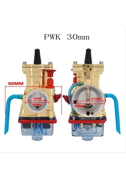 Pwk 30MM 2t 4t Keihin Mikuni Yamaha Suzuki Honda 75CC-250CC Için Power Jet ile Evrensel Karbüratör Carburador (Yurt Dışından) indirimleri