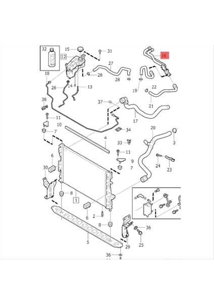 Hvac Isıtıcı Hortum Radyatör Hortumu 31368257 Volvo XC70 XC60 V70 V60 S80 S60 2008- (Yurt Dışından) modelleri