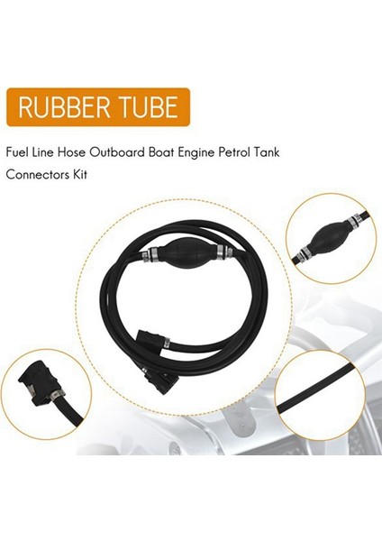 2 Adet Yakıt Hattı Hortumu Dış Tekne Motoru Yamaha Motoru Için Benzin Tank Konektörleri Kiti (Yurt Dışından) fırsatları