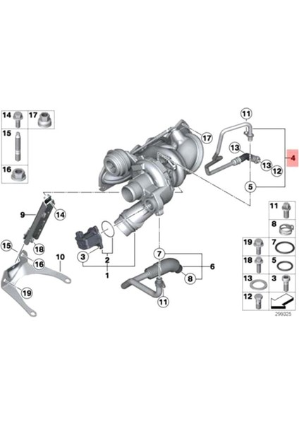 11427608124 Motor Turboşarj Yağı Dönüş Hortum Borusu Bmw N13 F20 F21 F30 3 Serisi (Yurt Dışından) fırsatları