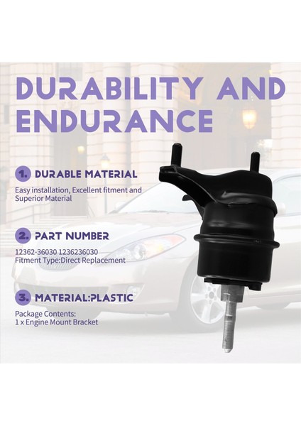 12362-36030 Araba Motor Montaj Braket Motor Montaj Izolatörü Toyota Camry Soara Venza 2004-2016 1236236030 (Yurt Dışından) indirimleri