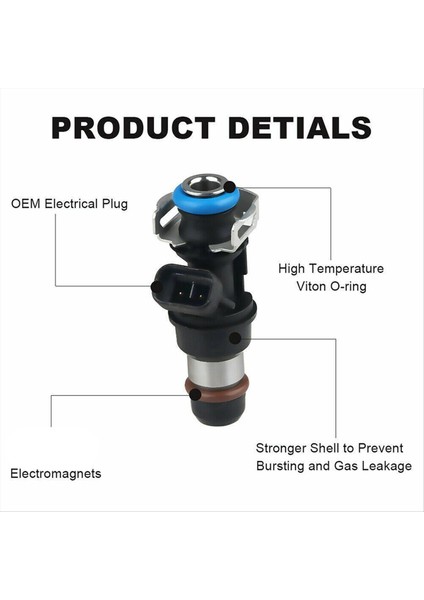 8pcs Yakıt Enjektörleri 5 3l 4 8l 6 0l Chevrolet Silverado Tahoe Avalanche Gmc 17113553 (Yurt Dışından) fiyatları