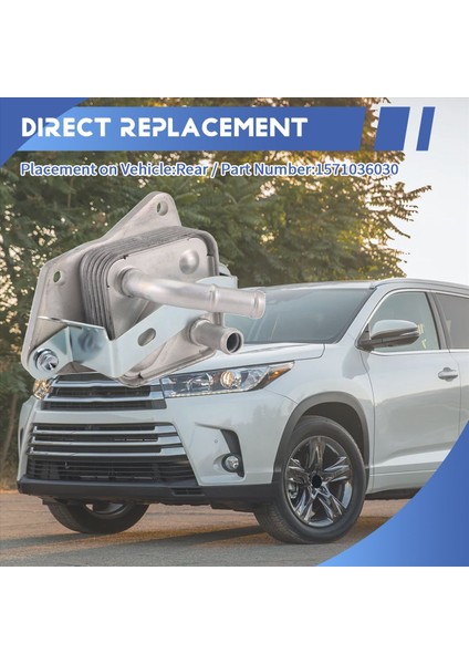 Toyota Highlander ASU55/LEXUS/RX/NX/8ARFTS Için Araç Motor Yağı Radyatör Şanzıman Radyatörü 15710-36030 (Yurt Dışından) indirimleri