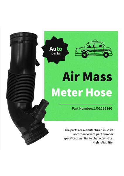 1J0129684G Araba 28CM Hava Kütle Ölçer Hortumu Volkswagen Golf Jetta 1999 2000 2001 (Yurt Dışından) fırsatları