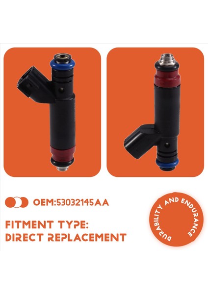53032145AA Dodge Ram Için Araç Yakıt Enjektörleri 1500 2002-2003 4 7l V8 Dakota Yakıt Enjeksiyon Meme Otomatik Aksesuarlar (Yurt Dışından) indirimleri