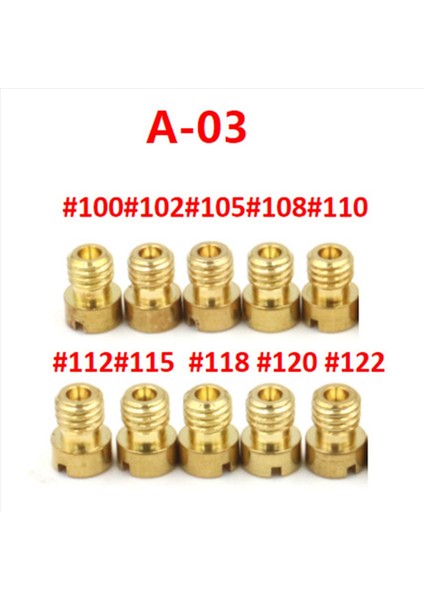 10PCS Ana Sprey Scooter Buck PE24/26/27 Halma CG-125 Nıbı A-03 100-122 Ipucu (Yurt Dışından) fiyatları