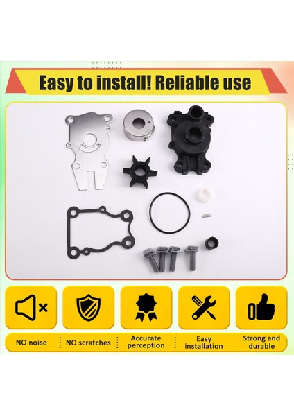 Su Pompası Pervane Onarım Kiti Yamaha 40 50 60 Hp Için 63D-44311-00-00 ve 63D-W0078-01-00 (Yurt Dışından) fırsatları