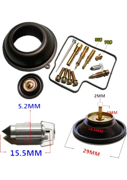 2x Motosiklet Karbüratör Onarım Kiti Honda Bros 400 VT400V Silindiri Için Vakum Diyaframını Yapılandırın (Yurt Dışından) fiyatları