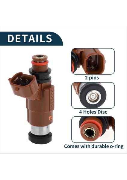 Mazda Protege Pajero Familia Prima 1 8l Için Araba Yakıt Enjektör Nozul Adaptörü INP-780 FP35-13-250 (Yurt Dışından) modelleri