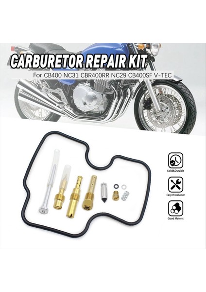 Motosiklet Karbüratör Onarım Kiti Jet Iğne Şamandıra Honda CB400 NC31 CBR400RR NC29 CB400SF V-Tec (Yurt Dışından) modelleri
