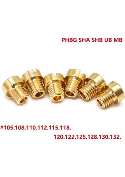 Mikuni VM22 VM24 VM26 125 150 Ana Jetler 105-132 Için 12PCS 5mm Karbüratör Jetleri (Yurt Dışından) indirimleri