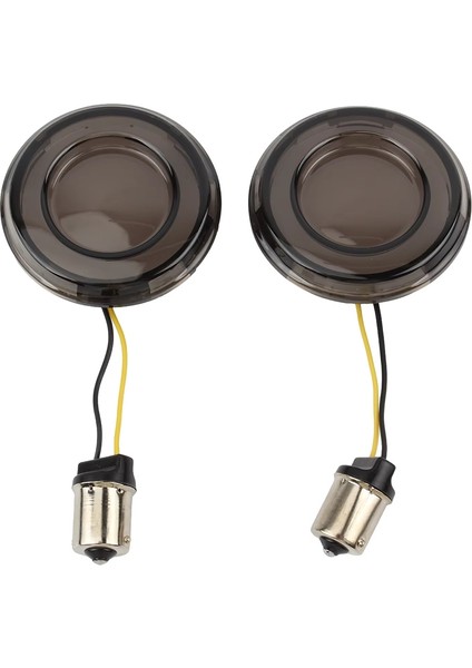 Motosiklet Füme LED Sinyal Lambası Sarı Direksiyon Lambası 1156 Harley Touring Sportster XL883 X48 1200 Dyna (Yurt Dışından)