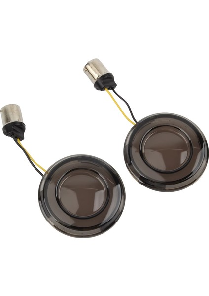 Motosiklet Füme LED Sinyal Lambası Sarı Direksiyon Lambası 1156 Harley Touring Sportster XL883 X48 1200 Dyna (Yurt Dışından) fiyatları