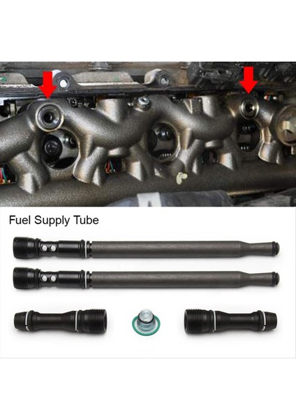 Otomatik Inme Güncellenmiş Stand Boru Kukla Fiş Kiti Ford E-350 E-450 F-250 F-350 6E7Z-9A332-A 6E7Z9A332A (Yurt Dışından) modelleri