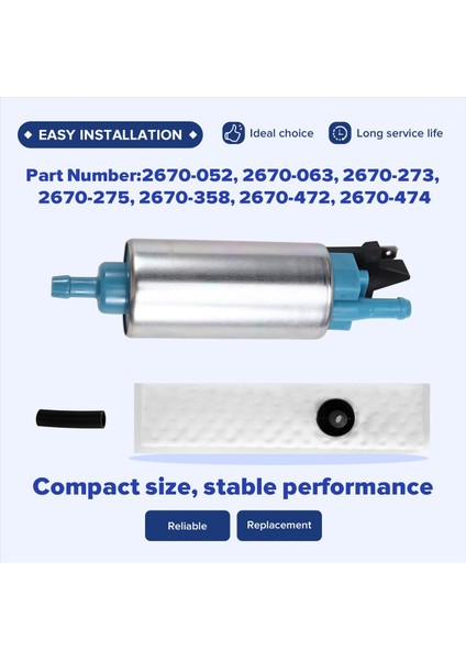 Arctic Cat Xf/zr/z1 Norseman Pantera Için Yakıt Pompası + Süzgeç 2010-2022 2670-472 2670-474 2670-358 (Yurt Dışından) indirimleri