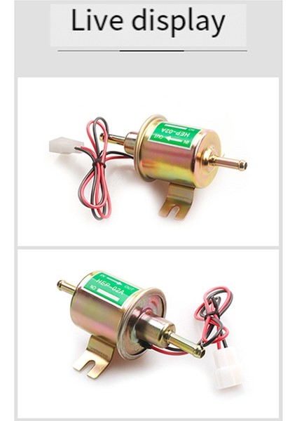 Evrensel 12V Düşük Basınçlı Gaz Dizel Pompası Gaz Dizel Motoru Için Satır Inişli Elektrikli Yakıt Pompası 2 5-4psi HEP-02A Altın (Yurt Dışından) indirimleri