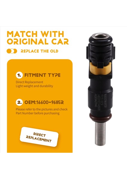 Renault Twingo Akıllı Forfour 1 0 Petrol 166009685R 16600-9685R 8201234808 Yakıt Enjektörleri 3 Pcs (Yurt Dışından) indirimleri